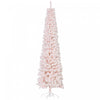 Homcom Snow Flocked Pencil Christmas Tree Slim Artificial Christmas Tree