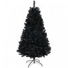 Homcom 6ft Artificial Christmas Tree With Auto Open, Steel Base, Black