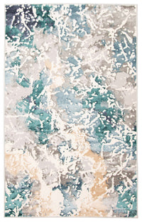 Aura Teal Area Rug - 8'0