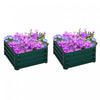 Outsunny 2' X 2' X 1' 2-pieces Raised Garden Bed With Color Steel Frame For Vegetables, Flowers, Herbs, Green