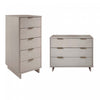 Granville Modern 2-Piece Dresser Set in Light Gray