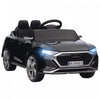 Qaba Audi Q8 Etron Sportback Licensed Powered Ride-On Car, 12v Battery Powered Kids Electric Car With Remote Control, Spring Suspension, Soft Start, Headlights, Music Horn, For 3-6, Black