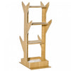 Pawhut 49\" Cat Tree With Resting House, 4-level Cat Tower Furniture With Soft Cushion, Activity Center For Kittens, Cat Shelf For Playing Relaxing And Sleeping, Oak