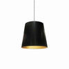 Dainolite Oversized Drum 1 Light Pendant Medium Black/Gold Shade Lamp