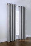 Habitat Linum Light Grey Light Filtering Grommet Curtain Panel - 50 x 84