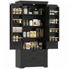 HOMCOM 64\" Kitchen Pantry Cabinet Storage Cabinet with Doors Drawers, Black