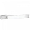 HOMCOM 55\" Floating TV Stand, Wall Mounted Media Console, White