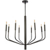 Dainolite Eleanor 8 Light Chandelier Matte Black Lamp