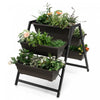 Costway 31\"h Raised Garden Bed 3-tier Vertical Planter W/5 Plant Boxes Indoor Outdoor