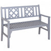Outsunny Foldable Garden Bench,grey