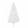 Homcom 7' Artificial Christmas Tree With 1230 Branch Tips Metal Stand White