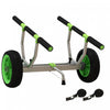 Soozier Kayak Cart With Adjustable Width And Large Wheels, Green