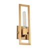 Dainolite Wisteria 1 Light Wall Sconce Aged Brass Lamp