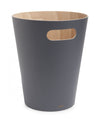 Umbra Woodrow Garbage Bin Trash Can - Charcoal