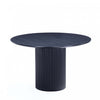Hathaway Modern Industry Chic 47\" Round Dining Table in Black