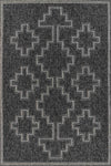 Esina Transitional 8'0\" x 10'0\" Area Rug in Black Indoor Area Rug