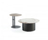 Alondra Modern Glam 2-Piece Coffee Table & End Table Set in Black