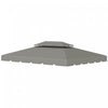 Outsunny 13.1' X 9.8' Gazebo Replacement Canopy, Double Vented Gazebo Top Cover For Garden Patio Outdoor (top Only) - Grey