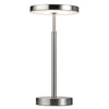 Dainolite Francine Table Lamp 10w Satin Nickel White Acrylic Diffuser