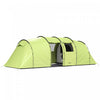 Outsunny 6 Person Camping Tent, Waterproof Large Family Tent Light Green