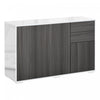 HOMCOM Kitchen Sideboard with Push-Open Drawers and Storage Cabinets, Grey