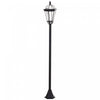 Outsunny 2 Piece LED Garden Lights Lamp Post Solar Powered Auto Switch Outdoor Lantern Patio Pathway Walkway Water-resist 6 Hours (black)