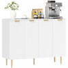HOMCOM Sideboard Buffet Cabinet w/ Adjustable Shelves, White