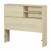 Noah Bookcase Headboard Bleached Oak - South Shore