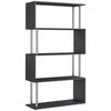 HOMCOM 5-Tiers Bookcase Z-Shape Storage Bookshelf Display with Metal Frame