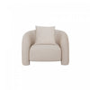 Sylvia Modern Glam Tweed Lounge Chair in Gold Dust