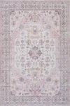 Aqua Pink Washable Non-slip Low Pile Area Rug 8'x10'