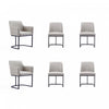 Serena Modern 6-Piece Dining Set in Light Gray Dining Chair