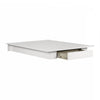 Holland Queen Platform Bed with Drawer - Pure White