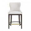 Blair Modern Wood Upholstered Counter Stool in White