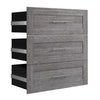 Bestar Pur 3 Drawer Set for 36 W Closet Organizer - Bark Grey
