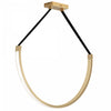 Dainolite Regan LED Pendant 50w Aged Brass White Silicone Diffuser Lamp