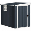 Outsunny 4' X 6' Metal Tool Shed, Outdoor Shed With Window And 2 Vents