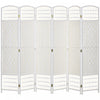 Homcom 6 Panel Folding Room Divider 5.6 Ft Privacy Screen