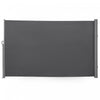 Outsunny 118\" X 71\" Retractable Side Awning Folding Privacy Screen Grey