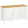 HOMCOM Storage Cabinet, Buffet Cabinet, Sideboard with Doors, White
