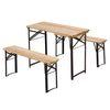 Outsunny 3 Pieces Picnic Table And Bench Set