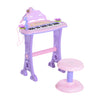 Qaba Kids Piano Electronic Keyboard Instrument With Microphone And Stool 32 Keys Musical Toy Organ Educational Gift For Children Pink