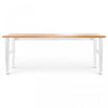 Gladiator 8' Adjustable Height Hardwood Workbench - Hammered White