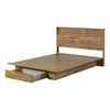 Cavalleri Platform Bed And Headboard Set Nordik Oak - South Shore