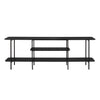 Celine Contemporary Modern 71\" Console Table in Black (3-Shelf)