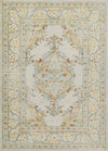 Esme Traditional 9'3\" x 11'10\" Area Rug in Ivory Indoor Area Rug