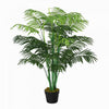 Outsunny 4FT Artificial Tropical Palm Tree Faux Plant with Lifelike Leaves
