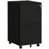 Vinsetto 2-drawer Vertical Filing Cabinet For Letter A4 Legal Size