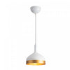 Dash Collection 8\" Pendant Ceiling Light - White & Gold