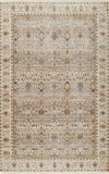 Zaina Traditional 9'0\" x 12'0\" Area Rug in Grey Indoor Area Rug